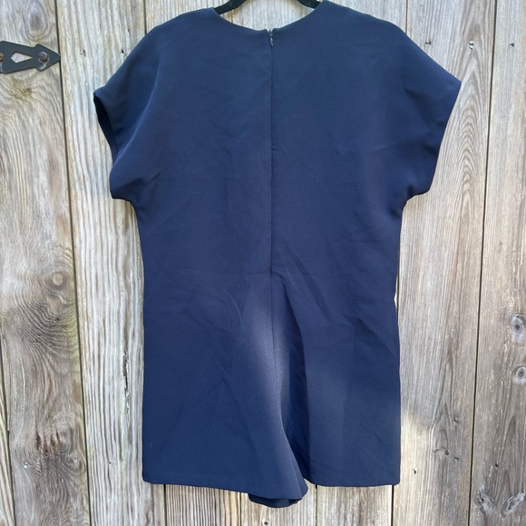 ZARA Trafaluc Collection Navy Romper Women’s Small NWT NEW - Picture 15 of 15